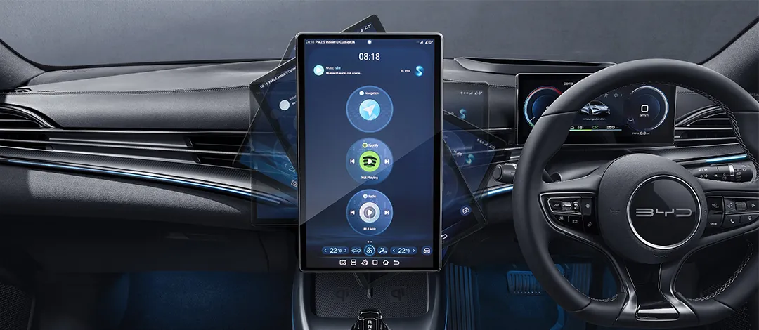 12.8" Rotating Touchscreen